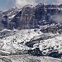 Northwesterly panorama from Belvedere, including Tofana mountains