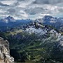 Panorama East from Sass Pordoi after overnight snow