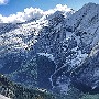 Marmolada from Rifugio Fredarola after overnight snow