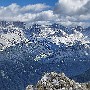 Marmolada and southern peaks from near Rifugio Roda da Vael