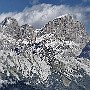 Southerly view of the Marmolada and surrounding peaks